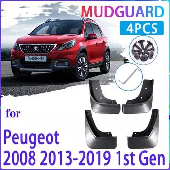 4 шт. автомобильные брызговики для Peugeot 2008 2013 ~ 2014 2015 2016 2017 2018 брызговики Fender брызговики авто