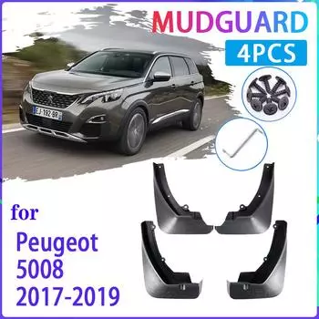 4 шт. автомобильные брызговики для Peugeot 5008 2017 2018 MK2 брызговики Fender брызговики авто