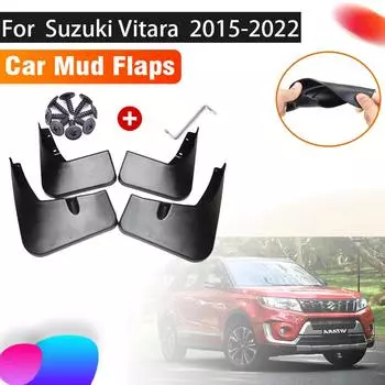 4 шт. автомобильные брызговики для Suzuki Vitara 2022, аксессуары 2022 ~ 2015 Escudo, брызговик переднего и заднего крыла автомобиля