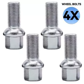 4 шт. автомобильные колесные болты WHT002437, длина 28 мм, серебристые автомобильные аксессуары для VW Volkswagen Arteon 2017 Beetle A3 A4 A5 A6 A8 серебряный