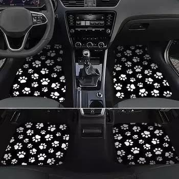 4 шт. Автомобильные коврики, универсальные автомобильные коврики, нескользящие, прочные, универсальные, всесезонные автомобильные коврики, легко чистить 2pcs Front