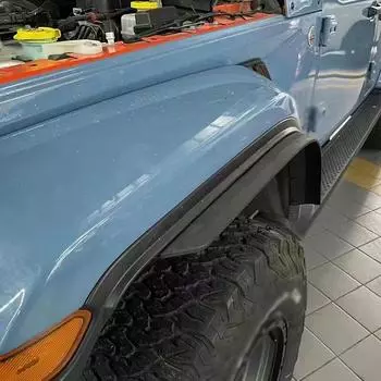 4 шт. автомобильные крылья модифицированные маленькие колесные брови расширенные крылья брызговики подходят для Wrangler JL 2018+ (Для моделей с низкими крыльями)