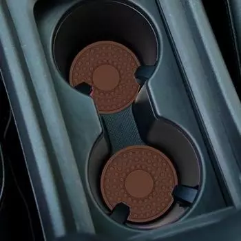 4 шт., автомобильные подставки, термостойкие противоскользящие универсальные круглые силиконовые автомобильные подстаканники, подстаканники зелёный