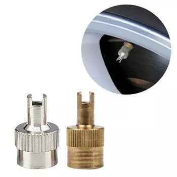 4 шт. автомобильных шин мотоцикла для штока клапана колпачка крышка сердечника съемник инструмент для ремонта крепления для грузовика прицепа авто квадроцикла 15x8 x серебряный