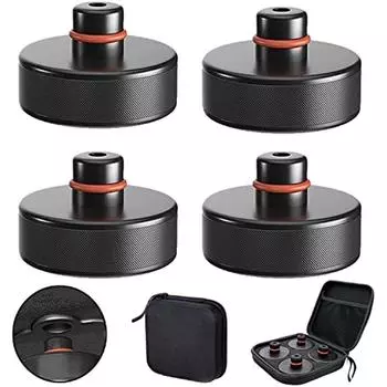 4 шт. автомобильный домкрат, резиновая прокладка Tesla Model 3/Y/S/X для троллейбусного домкрата и универсальная резиновая прокладка для автомобилей внедорожников, прочный и практичный тюнинг автомобиля для защиты 26x20x6cm