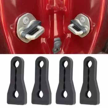 4 шт. автомобильный дверной замок, звукоизоляционный демпфер, буфер, дребезжащие скрипы, звукоизоляционный глухой уплотнительный буфер, авто аксессуар чёрный
