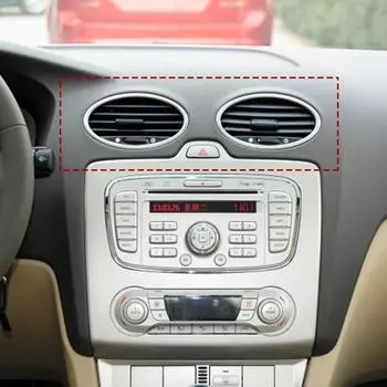 4 шт. автомобильный кондиционер отделка выходного отверстия декоративная круглая наклейка для Ford Focus 2 M K2 2005-2013 автомобильные аксессуары