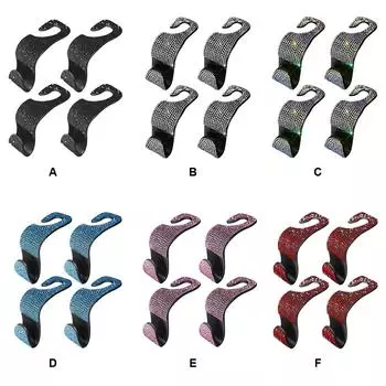 4 шт. Автомобильный крючок для подголовника съемный держатель для сумки для покупок