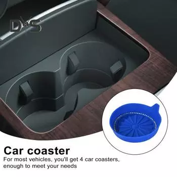 4 шт. автомобильный подстаканник Coaster Bling Rhinestone противоскользящий водонепроницаемый термостойкий силиконовый коврик для бутылки с водой коврик внедорожник грузовик стайлинг автомобиля интерьер синий