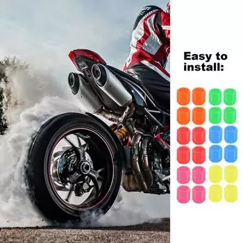 4 шт., автомобильный светящийся в темноте колпачок для вентиля шины, насадка для колеса мотоцикла, ночной светящийся флуоресцентный декор, колпачки для вентиля шины розовый