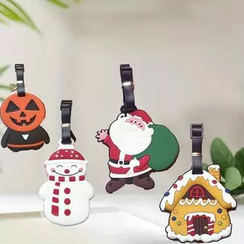 4 шт. Багажная бирка, посадочный талон, ПВХ, мягкая сумка и вешалка для сумок, украшенная табличкой для отправки, вешалка для таблички с именем, предотвращающая потерю 4pcs