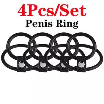 4 шт. БДСМ кольцо для пениса 2 кольца секс-игрушки для мужчин