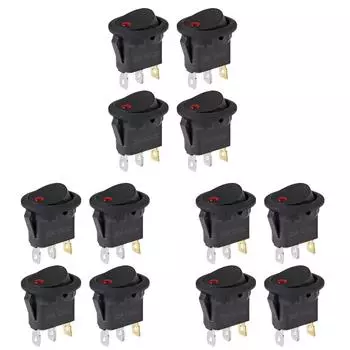 - 4 шт. beleuchteter Wippschalter, Wasserdicht, DC 12 В, 20 А, для загрузки, авто