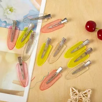 4 шт. бесшовные заколки для волос без изгиба, боковая челка, фиксирующая бахрома, заколка для макияжа, умывания, аксессуары для лица, женские и женские заколки для укладки волос 4PCS белый