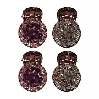 4 шт. Блестящие заколки для волос для женщин Винтажные блестящие заколки со стразами Элегантные изысканные женские заколки для волос Ювелирные изделия Аксессуары для волос