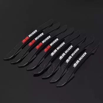 4 шт., боковая защитная наклейка для двери автомобиля, защита от столкновений, полоса бампера, защита от царапин для Ho + nda красный