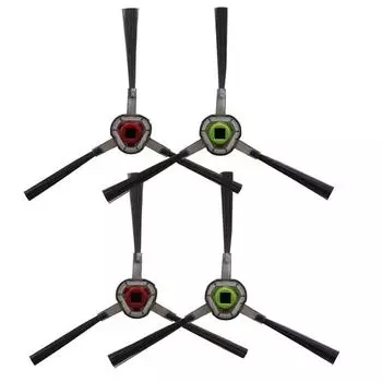 4 шт. боковые щетки с нейлоновой щетиной аксессуары для пылесоса-подметальщика-робота