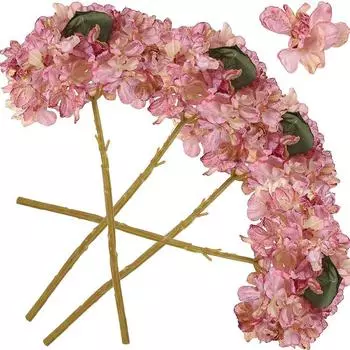 4 шт. большие винтажные сушеные шелковые цветы гортензии поддельные цветы для букета невесты цветы украшение для детского душа белый