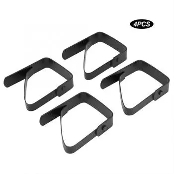 4 шт. большие зажимы для чехла для скатерти из нержавеющей стали, противоскользящие зажимы для держателя скатерти, зажим для променада, вечеринки, кемпинга чёрный