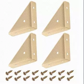 4 шт., большой треугольный код, прямоугольный фиксированный кронштейн, фиксированный угловой опорный угол 90 градусов, подвесной код для железного шкафа поставляется с набором винтов 4 pieces/pack чёрный