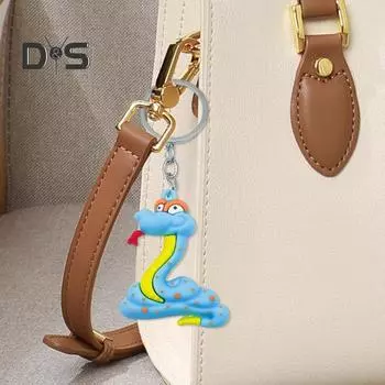 4 шт. брелок-подвеска «Год Змеи», брелок на удачу в виде змеи, брелок для автомобиля, сумка, кулон, аксессуары 4pcs