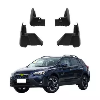 4 шт. Брызговики для автомобиля, грязезащитные щитки, брызговики, автомобильные брызговики, совместимые с Subaru XV Crosstrek 2018 2019 2020 2021 2022 SB-06 чёрный