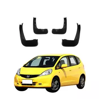 4 шт. Брызговики для автомобиля, Защитные щитки от брызг, Грязезащитные щитки, Автомобильные брызговики, Совместимые с Honda fit 2011 2012 2013 BT-27 чёрный