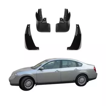4 шт. брызговики, совместимые с Nissan Maxima (К) Teana Cefiro J31 2003 2004 2005 2006 2007 2008 NS-24 чёрный