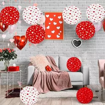 4 шт. бумажные фонарики украшения для вечеринки 9,8 дюймов подвесные круглые бумажные фонарики подвесные бумажные украшения для вечеринки на праздник