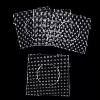 4 шт., бусины Hama, перфорированные доски, 15 см, шаблон для изготовления железных бусин, досок