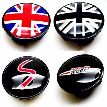 4 шт., центральная крышка колеса автомобиля, аксессуары для MINI Cooper S One R50 R53 R56 R60 R61 F54 F55 F56 F57 F60 Clubman Countryman Red&Blue 54mm