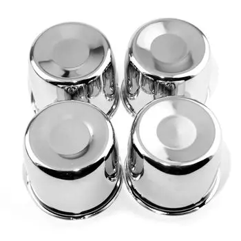 4 шт. Центральный колпак ступицы колеса для колеса грузовика, прицепа, наружный диаметр, высота, углеродистая сталь, сквозной обод, 108 мм, 93 мм, хром,