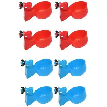 4 шт. чашки для поения кур, универсальная автоматическая поилка для воды, AU красный