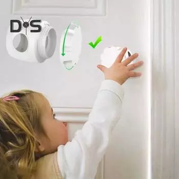 4 шт. чехлы для дверных ручек с защитой от детей, простая сборка, стильный дизайн, минималистичный, удобный, простой в эксплуатации, дверная ручка 4pcs