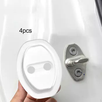 4 шт., чехлы для дверных замков автомобиля, протекторы, простая установка, защитные накладки, автоаксессуары