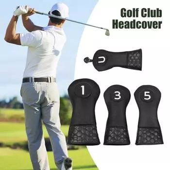 4 шт. чехлы для клюшек для гольфа водонепроницаемые чехлы из искусственной кожи для клюшек Woods и Driver светло-зеленый