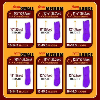 4 шт., чехлы для ног, регулируемые конные сапоги, защитное снаряжение для дверей, дышащее снаряжение для верховой езды 27cm фиолетовый