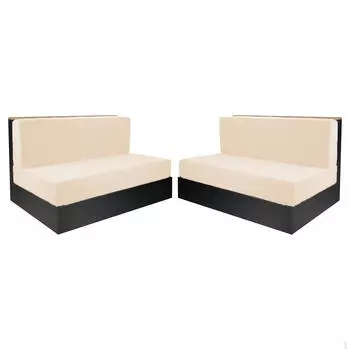 4 шт. чехлы для сидений автофургона, подушки для кемпера, легко устанавливаемые, моющиеся, дышащие, эластичные, мебель Beige