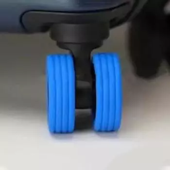 4 шт. Чехлы на колеса багажа Мягкие гибкие износостойкие устойчивые к царапинам шумоподавляющие чехлы на колеса чемодана серый