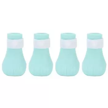 4 шт. Чехол для лап для купания питомца, силиконовый, против царапин, защита кошачьих лап, товары для купания питомца(зеленый ) зелёный