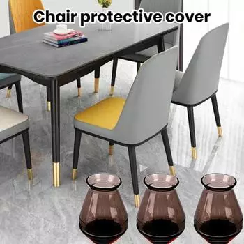 4 шт., чехол для ножек стула, легкий противоскользящий чехол для ножки стула, напольная защита, износостойкий фетровый мебельный коврик для дома S