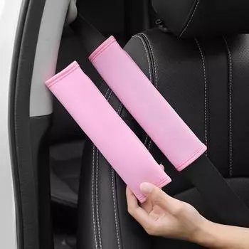 4 шт. чехол для ремня безопасности мягкий плюшевый универсальный ремень безопасности для автомобиля грузовика внедорожника 4pcs чёрный
