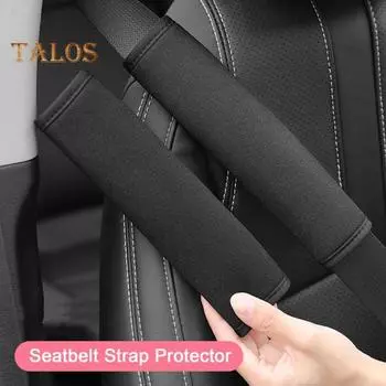 4 шт. чехол для ремня безопасности мягкий плюшевый универсальный подходит для автомобиля грузовика внедорожника ремень безопасности наплечная накладка для автомобильных аксессуаров 4pcs чёрный