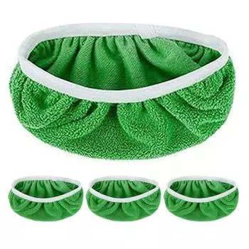 4 шт. Чехол для швабры для маленьких и больших досок с эластичной отделкой для глубокой очистки, многоразовый S зелёный