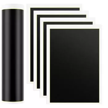 4 шт. черная бумага для гравировки и маркировки, неметаллическая, простая в использовании, с красивыми узорами, выгравированным логотипом, бумага