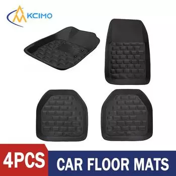 4 шт. черные автомобильные коврики для ног ковры для стайлинга автомобиля противоскользящие и прочные универсальные для автомобильных ковриков аксессуары для салона автомобиля оранжевый