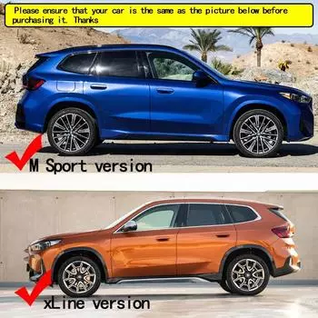 4 шт. черные брызговики для BMW X1 IX1 U11 m35I M sport xLine 2022-2024 Брызговики Брызговики передние и задние брызговики Fender xLine Version