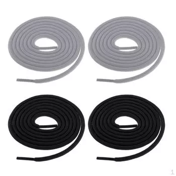 4 шт. черные шнурки для кроссовок, сапог и повседневной обуви