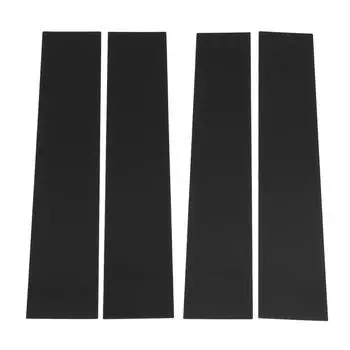 4 шт. черные столбы для столбов, глянцевые дверные и оконные столбы, отделка, наружное украшение автомобиля для E