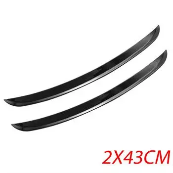4 шт., черный универсальный комплект кузова для автомобиля и грузовика, литая отделка крыльев, резиновое колесо, полоска для бровей, против царапин, наклейки для губ 43cmX2